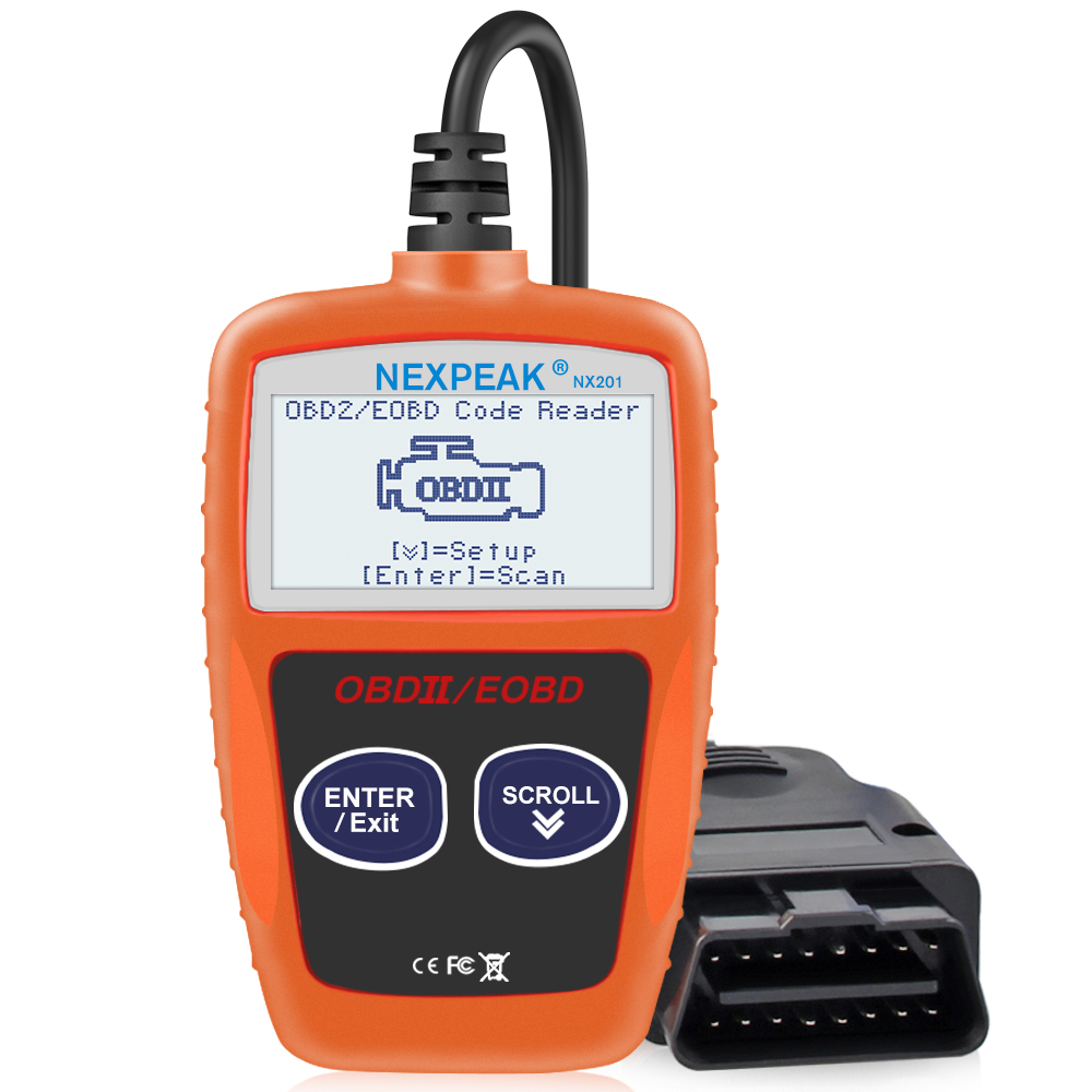 NEXPEAK NX201 OBD2 Scanner Code Reader Car MS309 Auto Diagnostic Tool OBD 2 Car Diagnostic Engine Code Reader Better Then ELM327 OBD